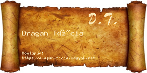 Dragan Tícia névjegykártya